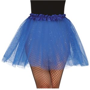 Tutù blu con glitter