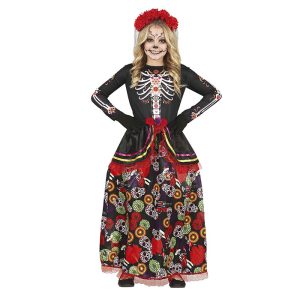 Costume teschio messicano da bambina