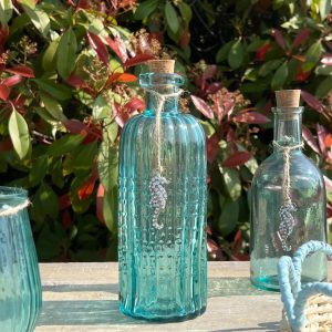 Vaso bottiglietta “Sea” big cavalluccio azzurro