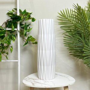Vaso “Sweet” diamond h45 bianco