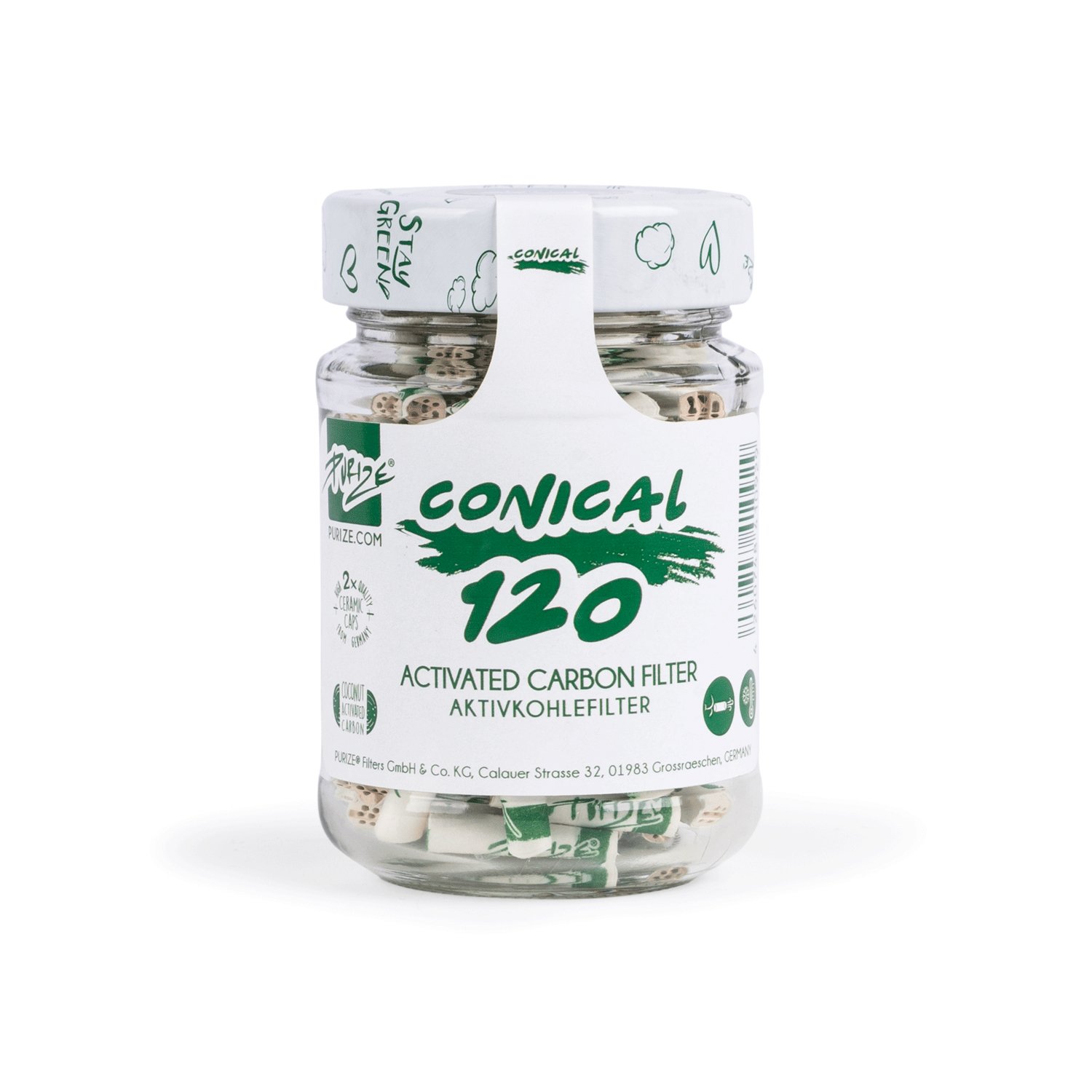 XTRA SLIM CONICAL 120 (WHITE) – Purize