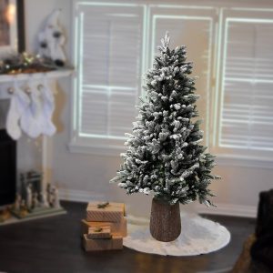 Albero di Natale innevato h 180Cm linea Marmolada Mercury 61296