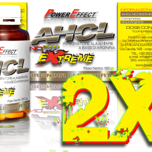 AHCL  No3000 Extreme 2x – Arginina Cloridrato 100 compresse x 1300 mg – PowerEffect