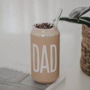 EULENSCHNITT Bicchiere alto “Dad” – ⌀ 6 x h 15 cm