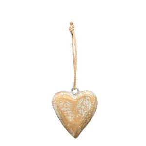 Cuore in legno da appendere – 4 x 2 x h 4 cm
