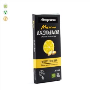 Mascao Cioccolato fondente extra – Zenzero e limone 80gr