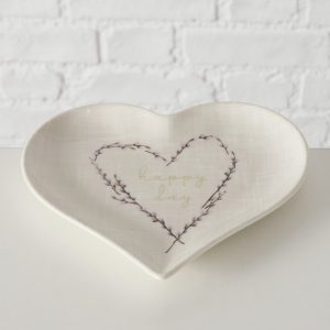 Ciotola a forma di cuore “Happy Day” – 17,8 x 16 x h 2,1 cm