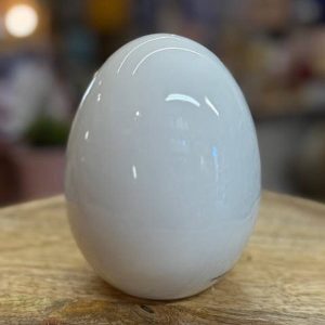 Ovetto in ceramica bianco – 7 x 7 x h 12 cm