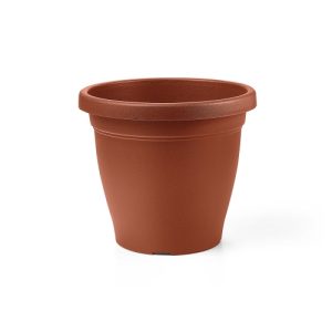Vaso in plastica colore marrone